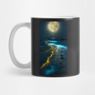 Midnight sky shore glow Mug